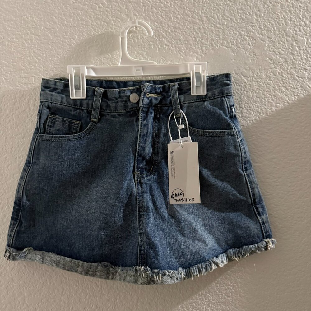 Chic Fashion Skort denim women size S